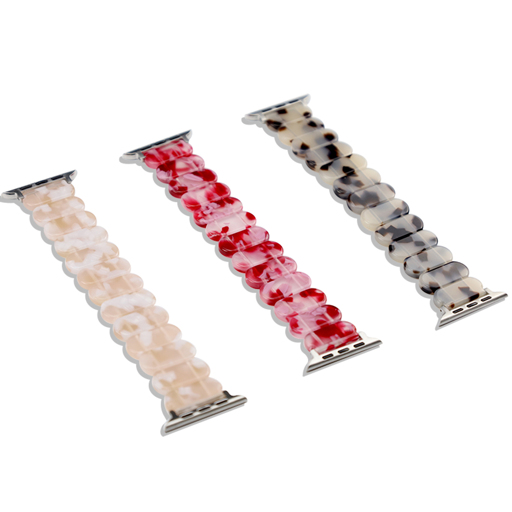 Resin strap for Apple watch band 38mm 40mm 41mm 42mm 44mm 45mm 49mm Resin elastic force Strap correa iwatch series 9 8 7 SE 6 5