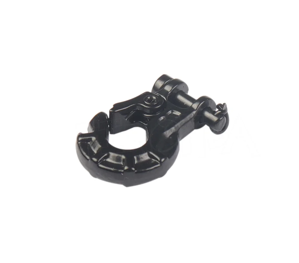 Maßstechen 1:10 Zubehör Metall Abschlepphaken Anhänger Seil Kette Anhänger Schäkel für RC Raupe Auto axial SCX10 TRX4 Tamiya CC01: Rot