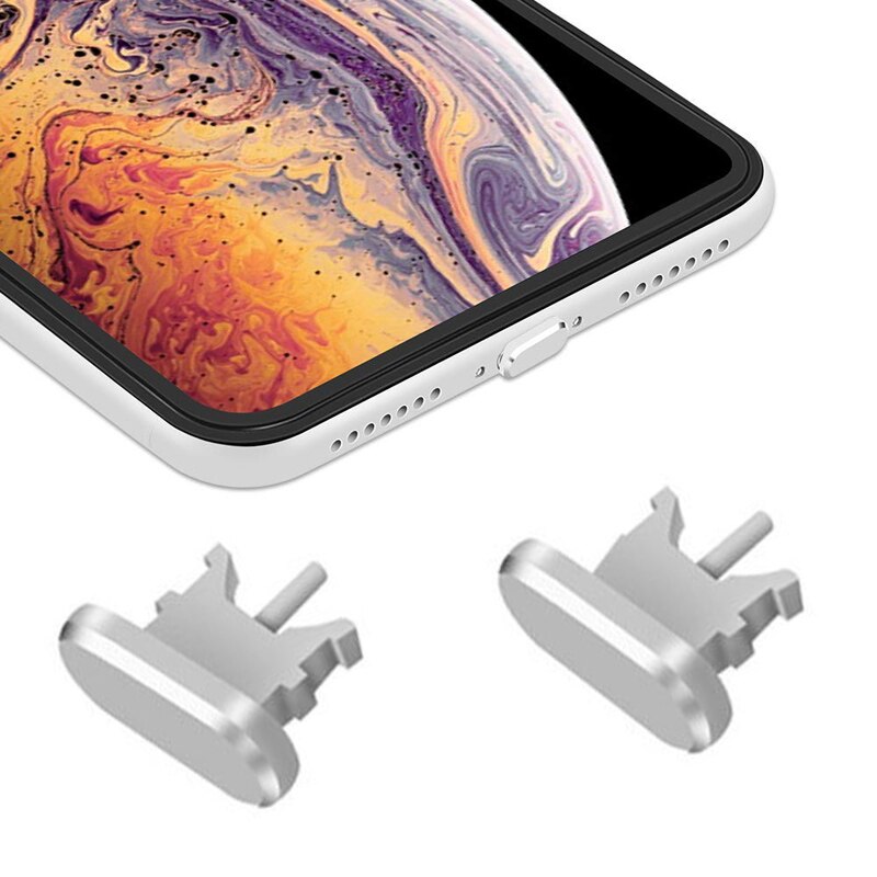 Mobiele Telefoon Accessoires Stof Plug Metalen Aluminium 2 In 1 Voor Ipad Iphone 12 11 Pro X Xr Xs Max 8 7 Plus Usb Gadgets