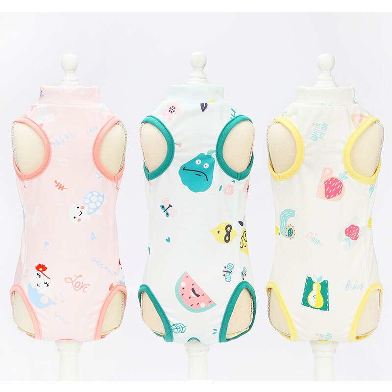 Vêtements de stérilisation pour chat, tenue de chirurgie douce et fine, anti-léchage, garde au , produits de beauté pour animaux de compagnie, costume de récupération pour chat, mignon