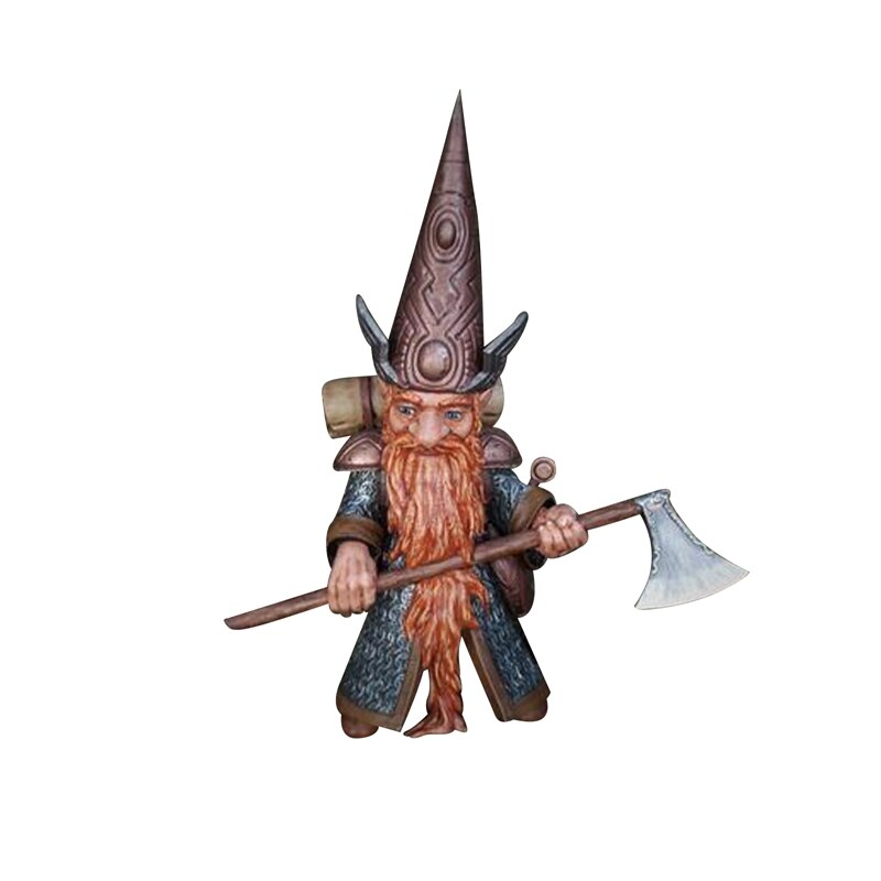 Gnome Ridder In Volledige Armor Holding Sword Tuin Gnome Warrior Tuin, Outdoor Tuin Standbeeld: Sky Blue