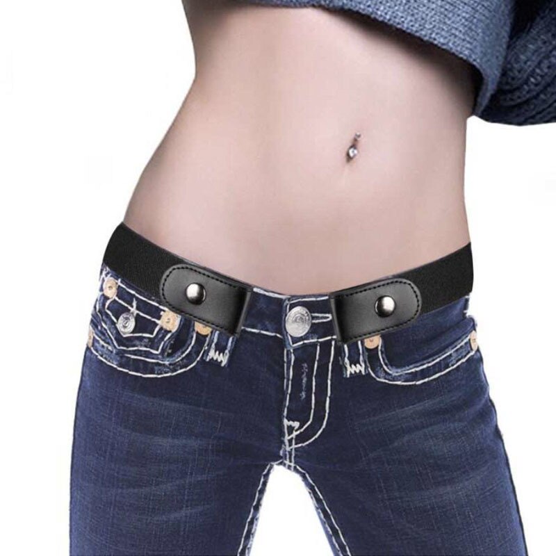 Easy Belt Without Buckle Elastic Belts for Women Stretch Riem Men Jeans Cintos Extensible Kids Boys Girls Cinturon Mujer Magic