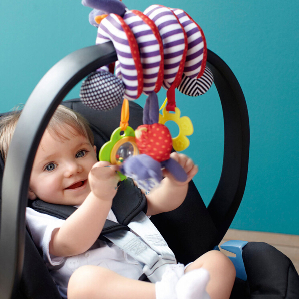 Baby speelgoed babybedje draait om de kinderwagen speel speelgoed wieg draaibank kinderwagen hangende bel wieg rammelaar accessoires baby
