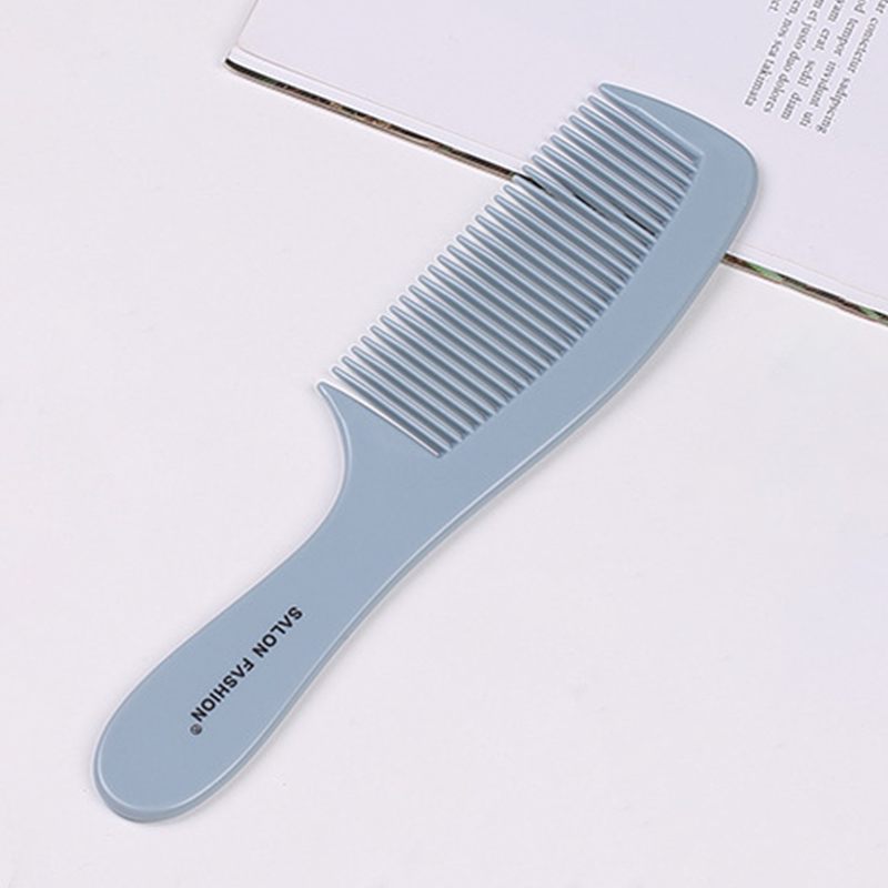 Handheld Hairbrush Wide Tooth Comb Plastic Flat Comb Hair Scalp Massage Smoothing Comb Detangle Hairdressing Comb Styling Tool: Blue