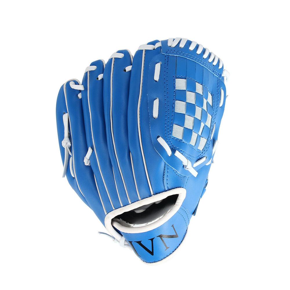 Formazione Guanto Da Baseball Nero Blu Sport All'aria Aperta Softball Pratica Attrezzature Formato 10.5/11.5/12.5 A Sinistra mano rimessa laterale per per gli adulti: Blue / 10.5 Inch