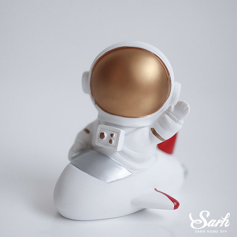 Moon Spaceship Astronaut Decorations Rocket Oh Baby Baking Happy Birthday Cake Topper Wedding Baby Shower Boy Girl Love
