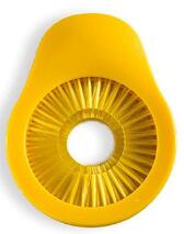 Escova portátil de limpeza de vegetais, cozinha, limpeza de superfície e vegetais, escova de milho, pepino redondo, escova de lavagem, ok 0802, 1 peça: YELLOW