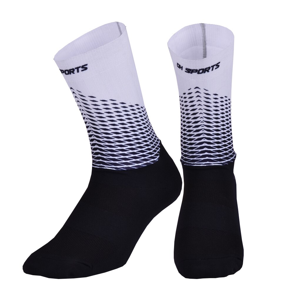 Upgraded Anti Slip Cycling Socks Men Women Mountain Bike Road Bicycle Socks Compression Outdoor Running Sport Sock