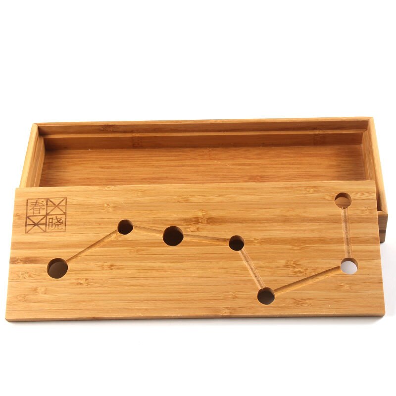 Bamboo water storage seven-star tea tray, water tray, dry infusion table, travel portable tea set, dry infusion tray: Default Title