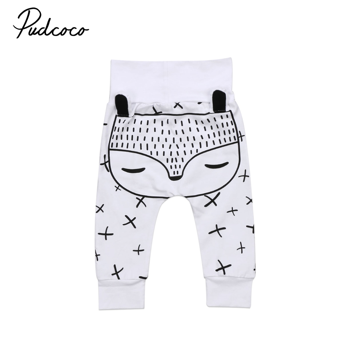 Pudcoco Baby Pants Kids Newborn Baby Boys Girls Long Harem Pants Trousers Leggings Bottoms 0-24M