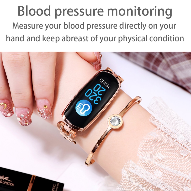 Ak16 naisen älykello ranneke syke verenpaine älykäs rannekoru kuntoseuranta älykello ranneke naisille