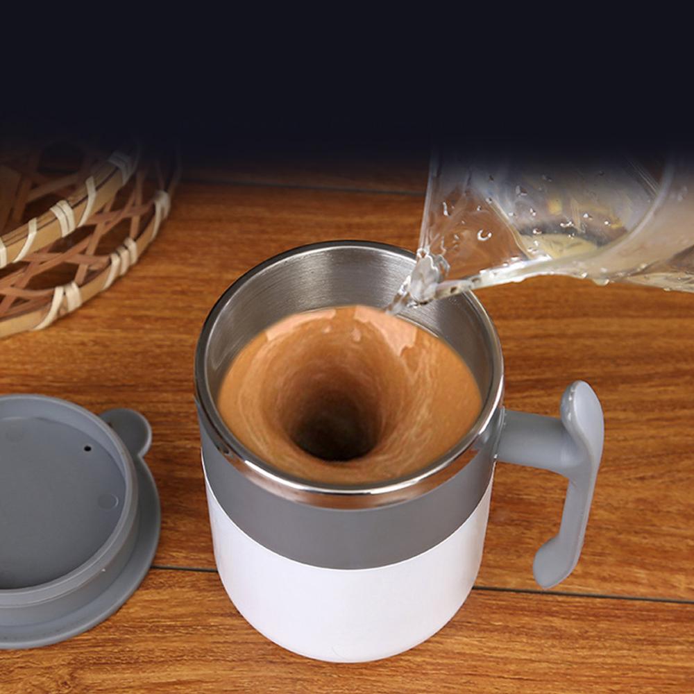350ml selvrørende kaffekrus blanding af rustfrit stål kop til kontor hjemme kaffe te mælkedrik