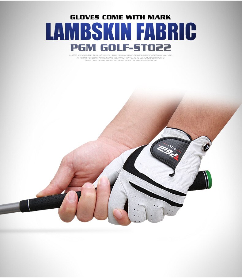 Pgm golfhandskar i ett stycke fårskinnshandskar för män, halksäkra och luftgenomsläppliga golfprodukter  st022