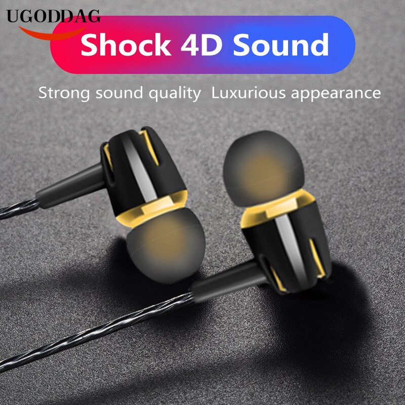 3,5mm verdrahtet Kopfhörer Mit Subwoofer Earbuds Verstellbaren Volumen Kopfhörer Musik Sport Spielen Headset Mit mic Für Xiaomi IPhone