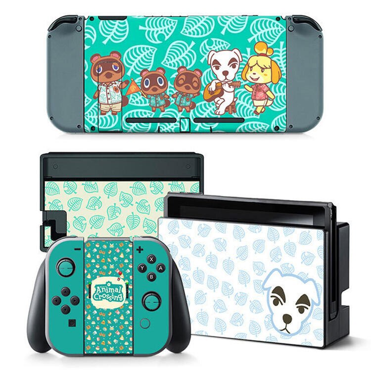 Cute Animal Crossing Vinyl Sticker Detachable Re-usable for Nintendo Switch Console & Joy-Con Controllers: Style 6