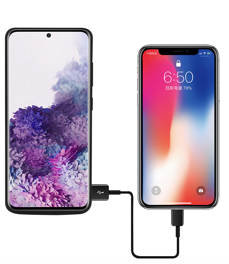 Voor samsung galaxy  s20 ultra  s20 plus fe externe batterij powerbank powerbank hoes  s20 schokbestendige batterijlader hoes