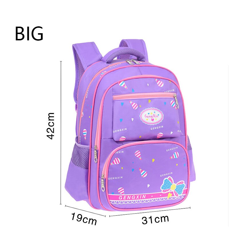 Sacs d'école pour enfants pour filles école primaire enfants sac à dos princesse enfant sacs d'école sacs orthopédiques grande capacité: big purple