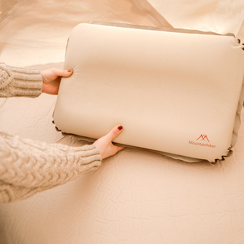 Inflatable Air Pillow Bed Sleeping Camping Pillow U-shaped TPU Neck Stretcher Backrest Pillow for Travel Plane Head Rest Support