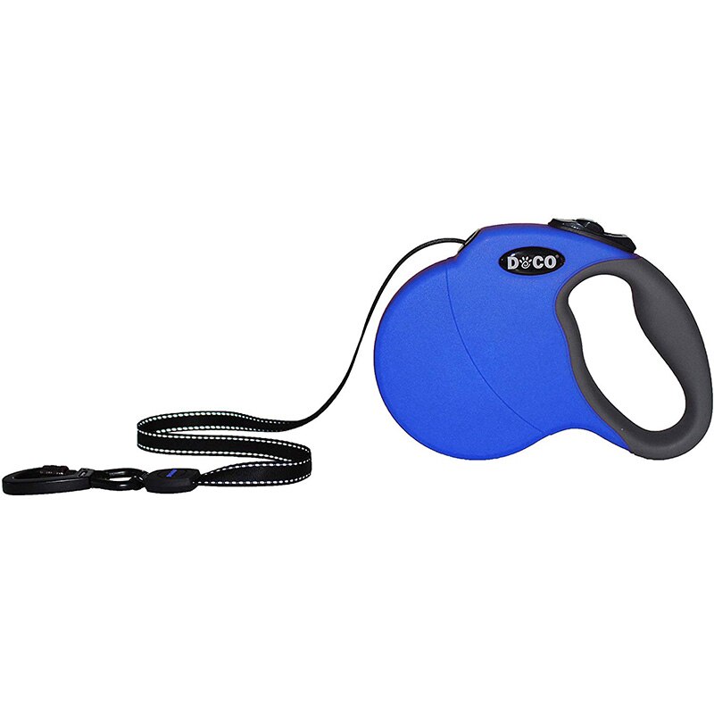 MySudui 4M 5M Nylon Pet Dog Leash Retractable Automatic Running Dog Lead Training Dog Retractable Leash Large Medium Adjustable: blue dog leash / 5M- 20KG