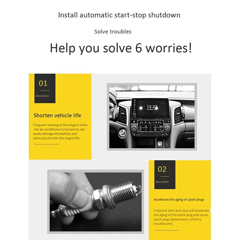 Car Engine Automatic Shut-Off Device Start and Stop Treasure for Toyota Rav4 Veranda