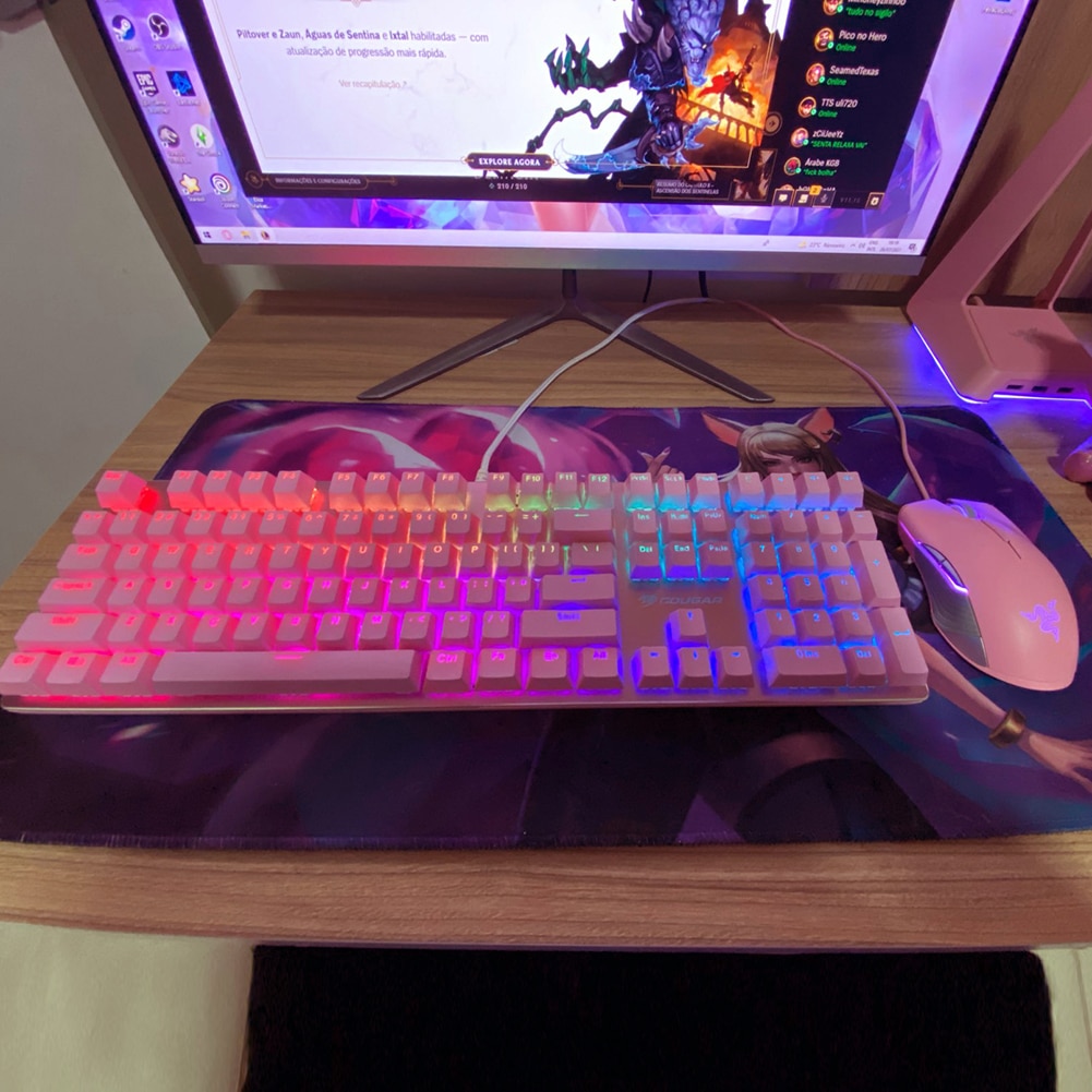 104pcs/set Universal Mechanical Keyboard Keycap Ergonomic Backlit Key Cap Keycaps for Cherry MX Mechanical Keyboard