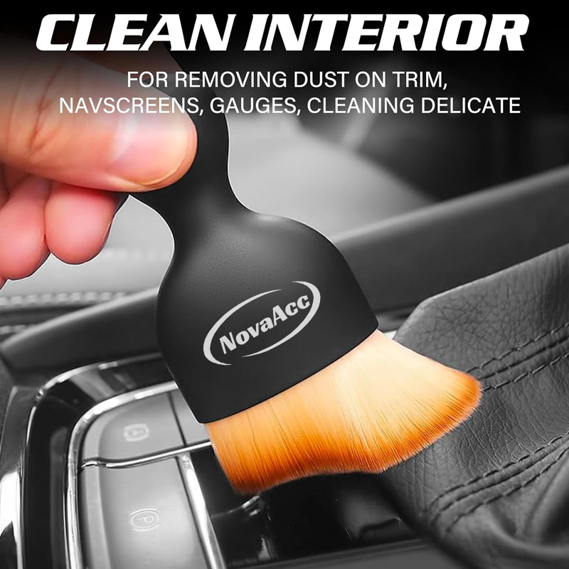 Novaacc Auto Interieur Detaillering Borstel Zachte Borstelharen Schoonmaakborstel Auto Detaillering Borstel Afstoffen Dash Interieur Reinigingstool