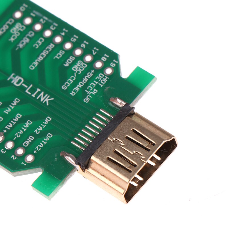 1pcs DIY Standard HDMI Welded Male Plug Female Jack 19Pin Cable Connector