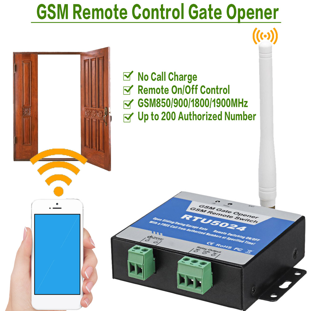 GSM Door Opener Wireless Gate Operator Mobile Phone Remote Control Gate Opener FKU66