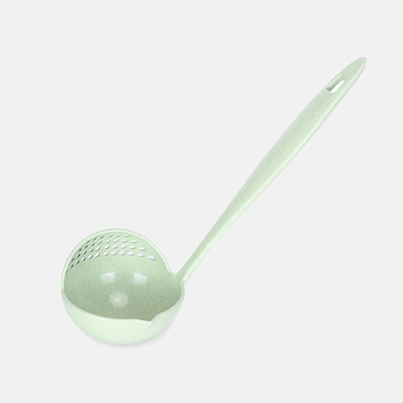 2 In 1 Long Handle Melon Scoop Kitchen Accessories Cooking Shovels Colander Soup Plastic Spoon Vegetable Strainer Kitchen Tools