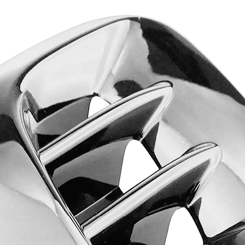 for Smart Fortwo Forfour - ABS Chrome Rear Air AC Outlet Vent Cover Trim