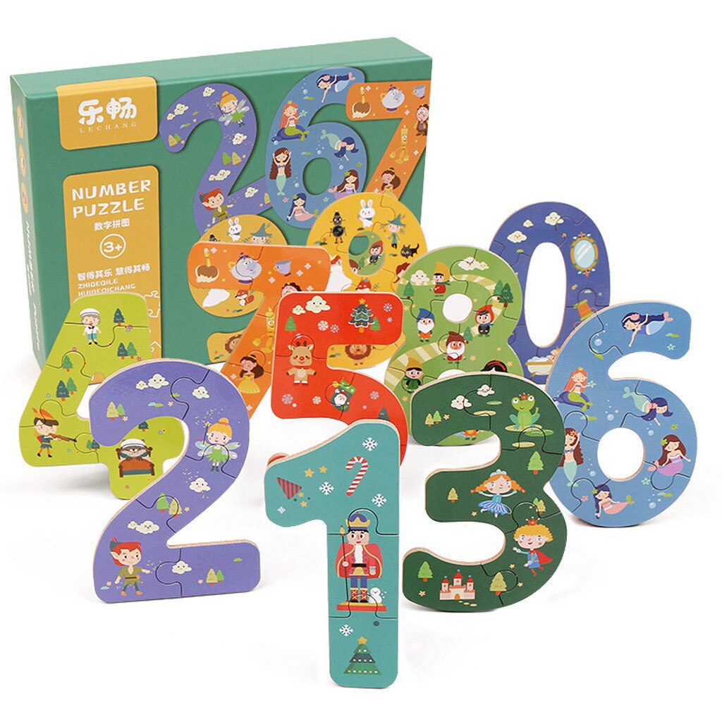 Houten 3D Puzzel Houten Speelgoed Voor Kinderen Montessori Speelgoed Puzzel Cartoon Dier Puzzel Kids Educatief Spel Blokken: I