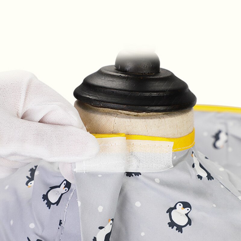 Kids Cartoon Print Foldable Salon Apron Waterproof Hair Cutting Cloak Umbrella Cape Home Hairdressing Cover Cloth Baby Children