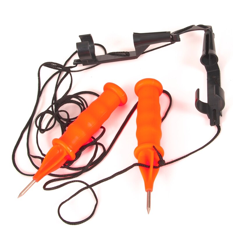 Winter Ice Fishing Pick Chisel Portable Outdoor Life-Saving Handheld Spikes With Lanyard Fishing Tackle Fishing Tool