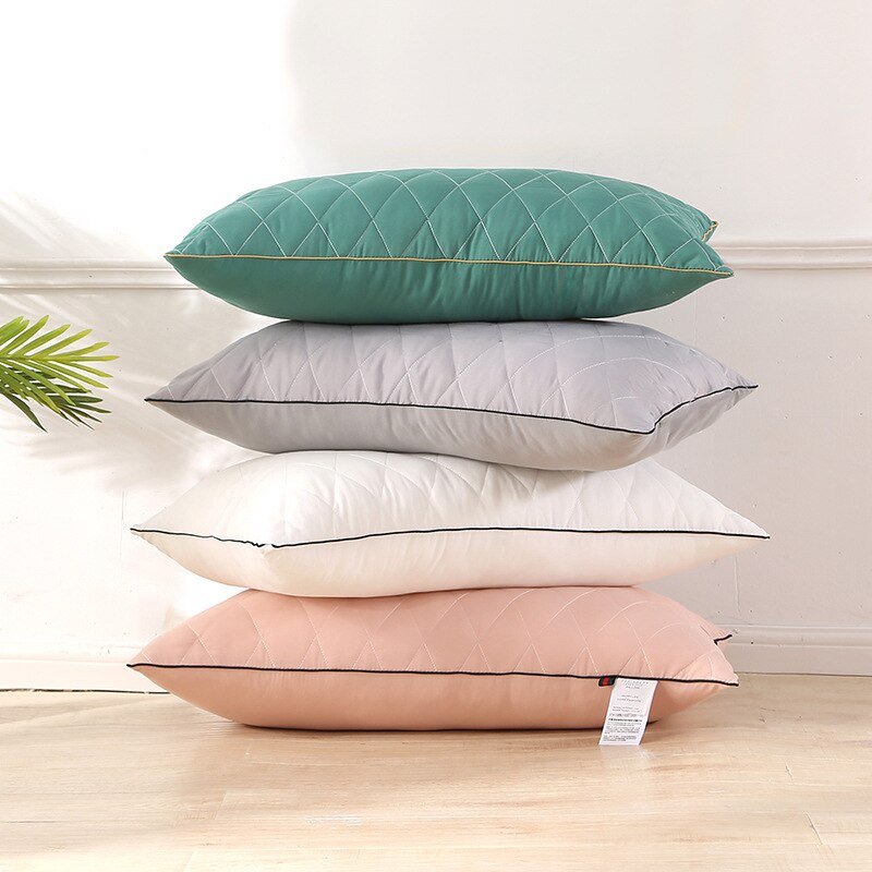 Hälsovård sängkläder kuddar femstjärnigt hotell mjuk fjäder tyg kudde superstretch nackkudde enkel storlek ca 45 x 72cm