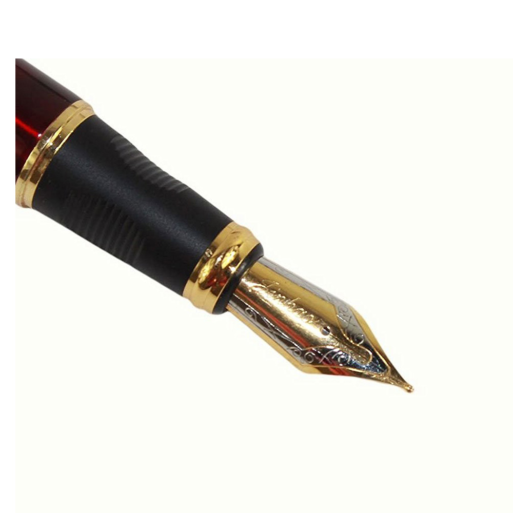 Jinhao vulpen 159 glanzend zwart met brede zilveren veer Jinhao vulpen 159 glanzend zwart met brede zilveren veer