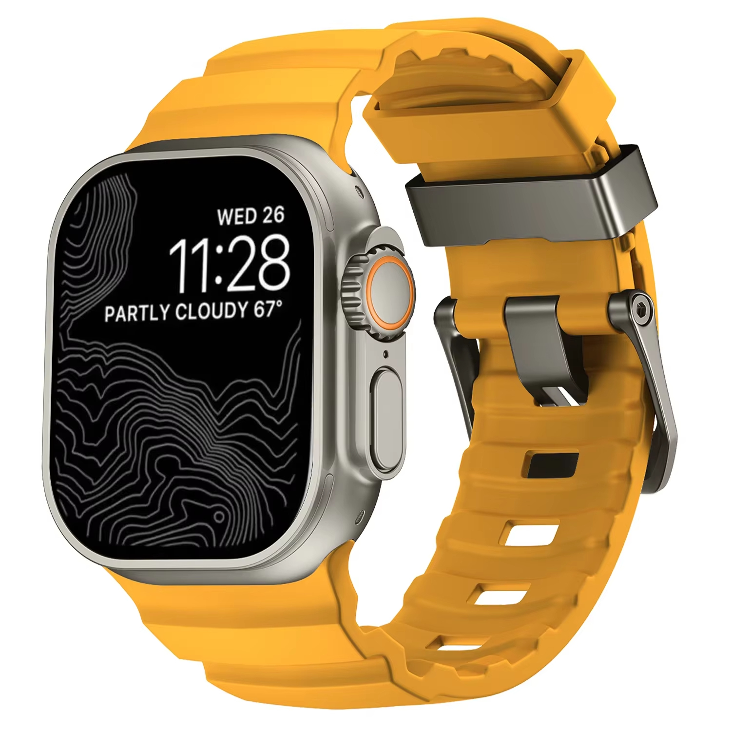 Silikonerem til apple watch ultra 2 band 49mm bælte correa sport armbånd iwatch serie 987653 se 10 46mm 42mm 44mm 45mm remme: Olivenflager