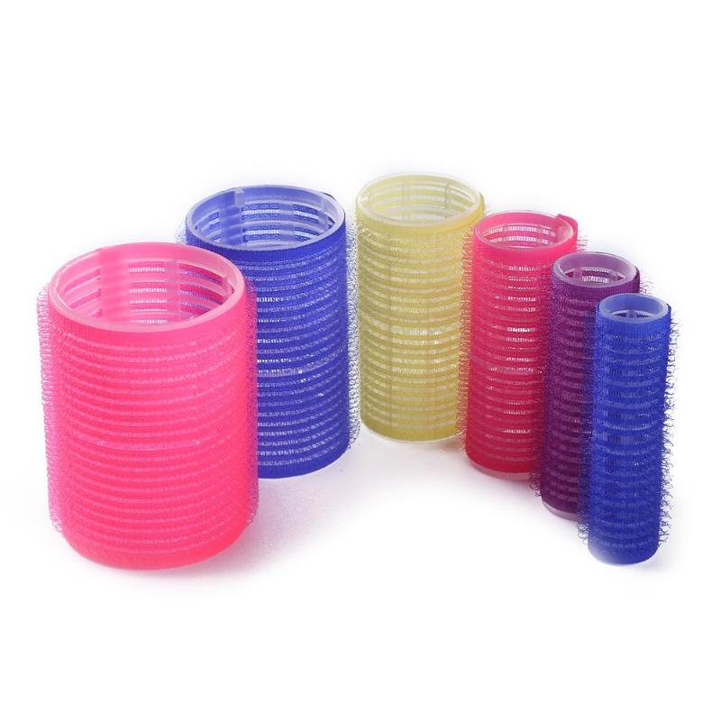12 stuks zelfklevende haarrollers, geschikt voor elke maat, thuis, salon, doe-het-zelf, haarstyling, haarrollers, rollers 15/20/32/40/44mm