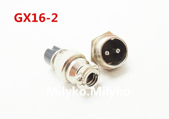 5pair Male & Female Diameter 16mm Wire Panel Connector GX16 2P GX16-2 M16 circular connector Socket Plug