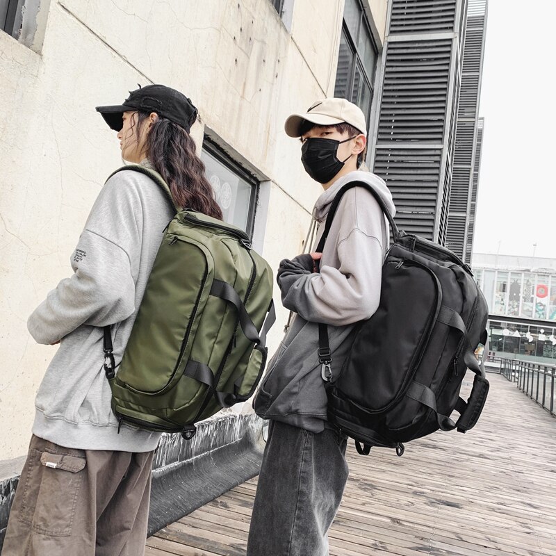 Multifunktionale Rucksack Nylon Wasserdicht lässig Gepäck Tasche Ich bin Freien Reise Rucksack Schulter Bote Sport Tasche