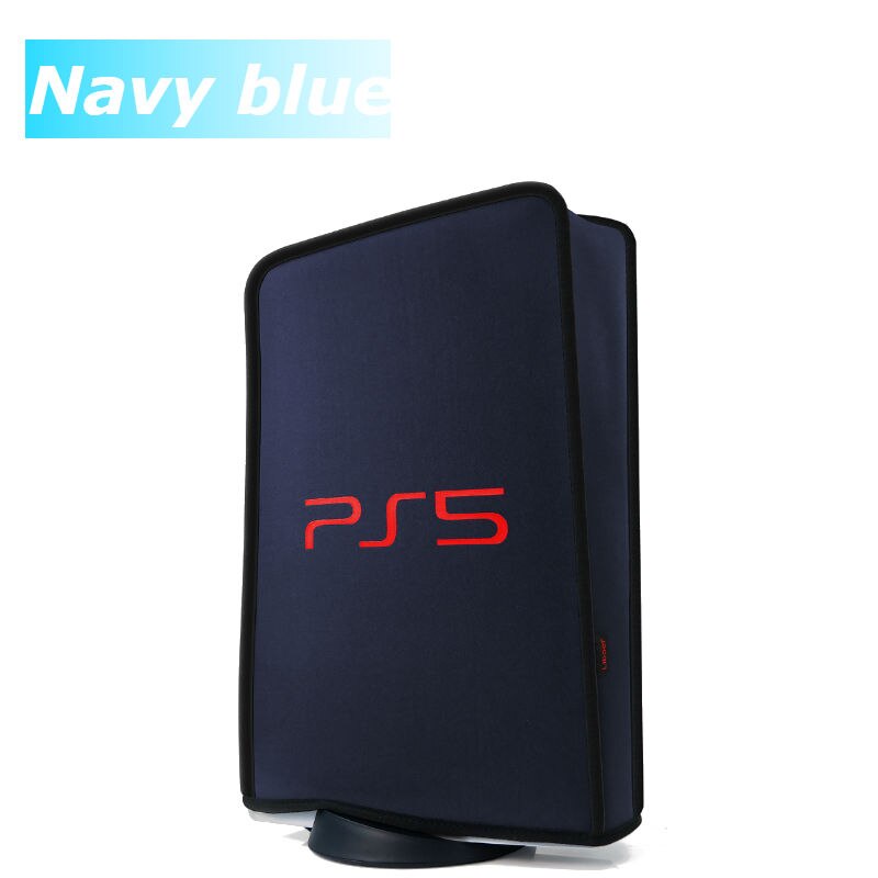 Dustproof Cover For PS5 Console Protective Washable Anti-scratch Dust Cover for Sony PS5 accessories.: Navy Blue