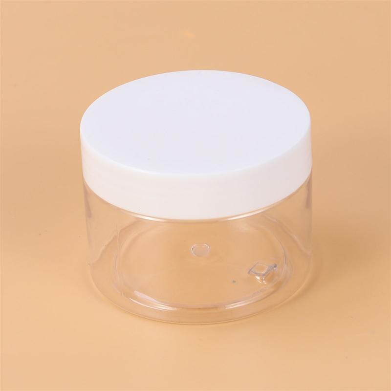 12Pcs Empty Clear Plastic Clay Storage Favor Jars Wide-Mouth Refillable Containers With Lids For Crafts Cosmetics Lotions