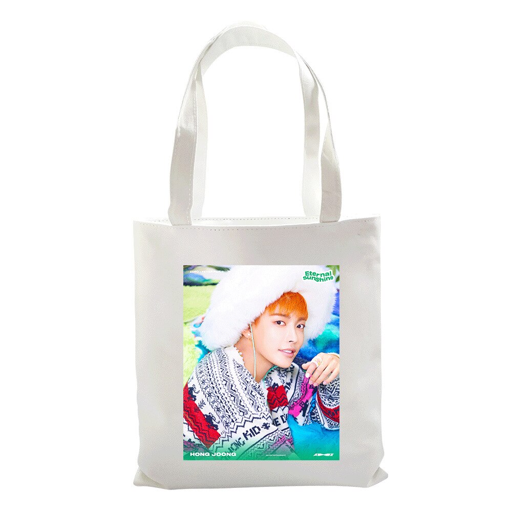 ATEEZ-bolsas de lona para ATINY Hongjoong Seonghwa Yunho Yeosang Mingi Wooyoung Jongho, bolso de compras ecológico ligero: 06