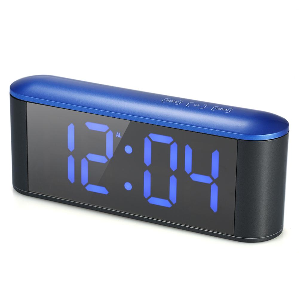 Reloj despertador Digital con pantalla LED para mesa de escritorio, pantalla de temperatura, despertador