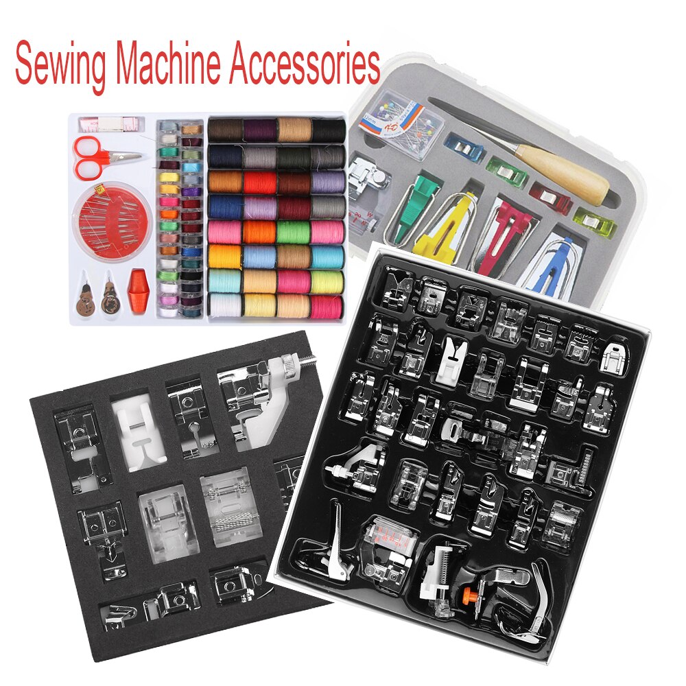 11//36/32 Naaimachine Naaivoet Druk Voeten Voor Brother Singer Naaien Kit Vlechten Blind Stitch Over Lock Rits heerser