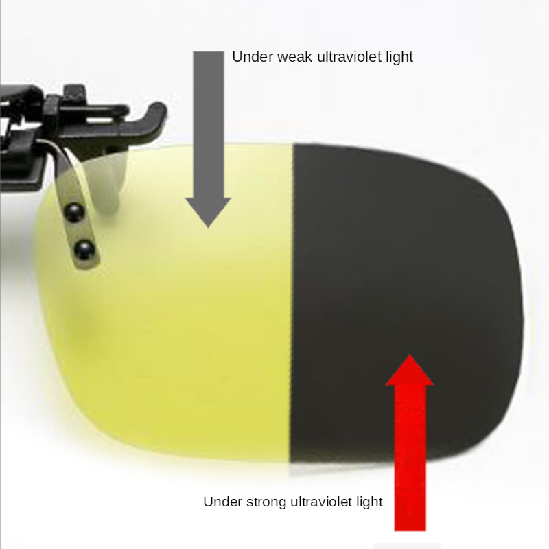 Polarized Clip Sunglasses Myopia Glasses Clip Driver Fishing Night Vision Myopia Clip-on Sun Shading Eyeglasses