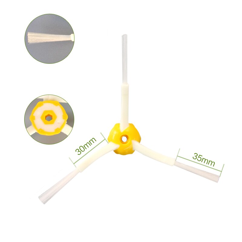 Cepillo Lateral giratorio para iRobot Roomba, 3 brazos, 500, 600, 700, serie 550, 560, 528, 620, 630, 650, 770, 780, pieza de repuesto para aspiradora
