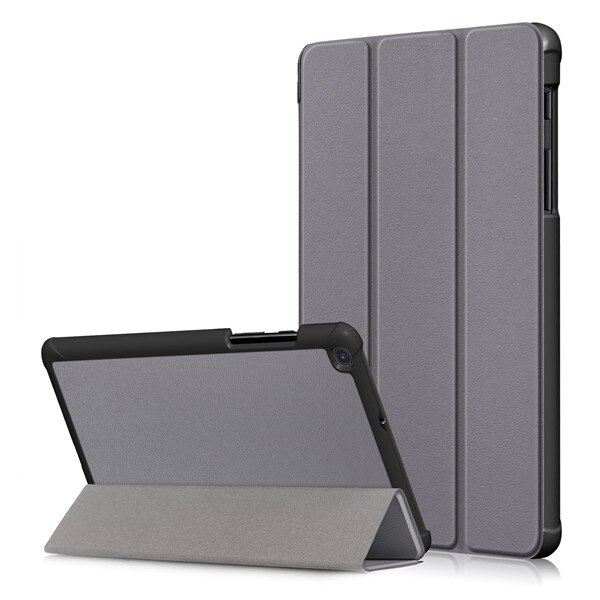 Gligle Slim Leather Case cover for Samsung Galaxy Tab A 8.0 SM-T290 SM-T295 SM- T297 Tablet shell+screen film+touch pen: grey