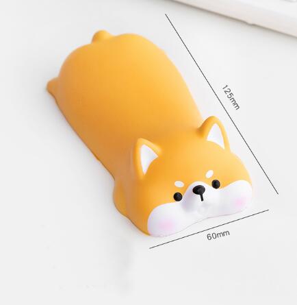 Leuke Dieren Polssteun Muismat Ondersteuning Ergonomie Traagschuim Desktop Computer Laptop Armsteun Varken, kat, Hond, Konijn Speelgoed Pad: orange