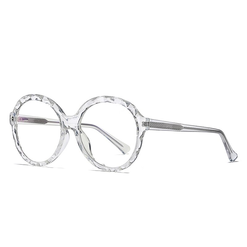 Pro acme  tr90 bågar runda blått ljus blockerande glasögon dam dator glasögon anti blått ljus glasögon lentes luz azul  pc1515: C3 transparent