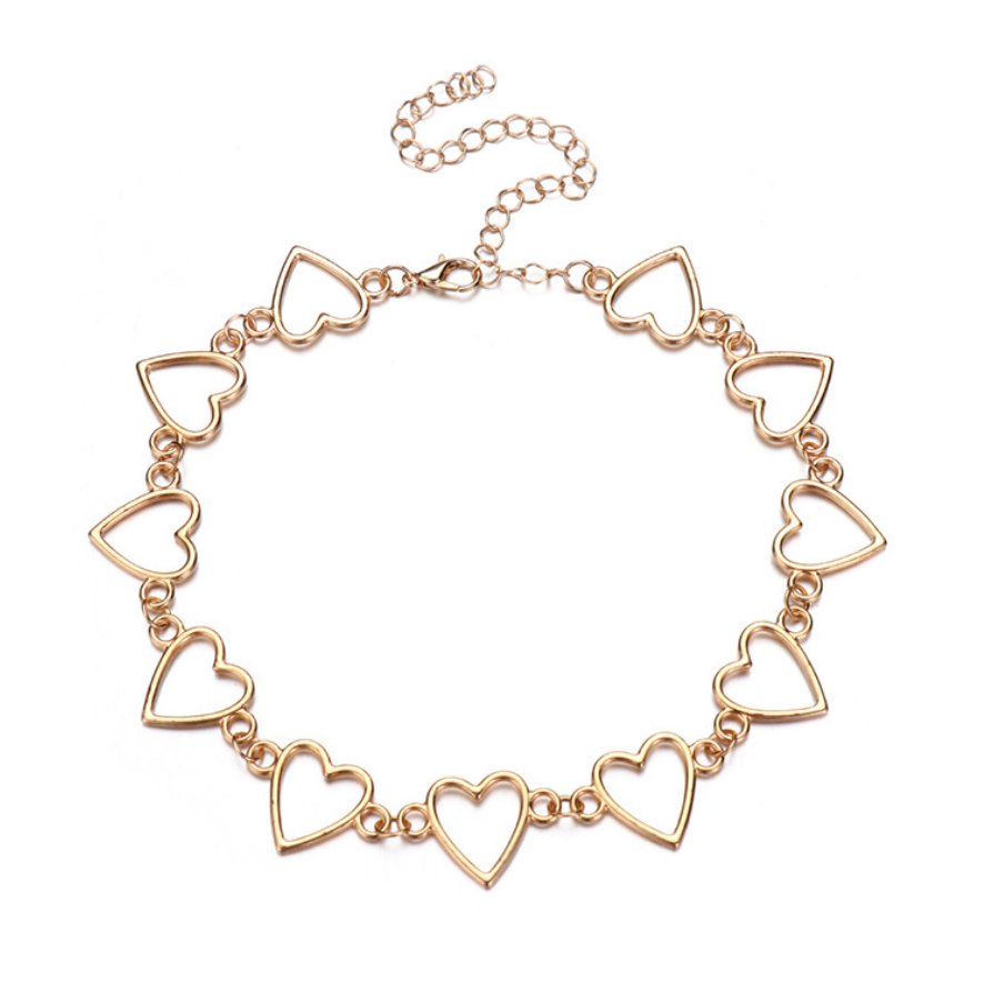 Trendy butterfly tassel necklace hollow collarbone chain simple women's temperament jewelry collares para mujer collares: Style 3